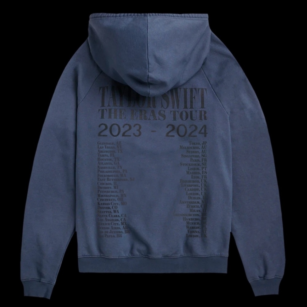 NWT Taylor Swift Eras Tour Blue Hoodie